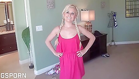 Spanish girl's pussy massaged by a stal