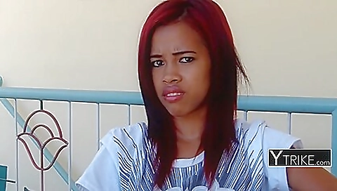 Blonde cutie's face and cum in her mouth