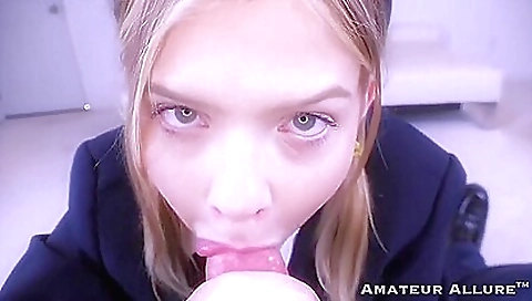 Slutty blonde slut gets double penetration